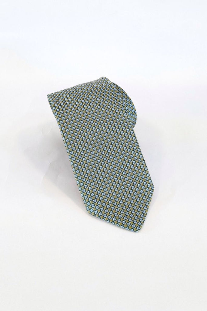 Pierre Cardin Tonal Green Blue Geometric