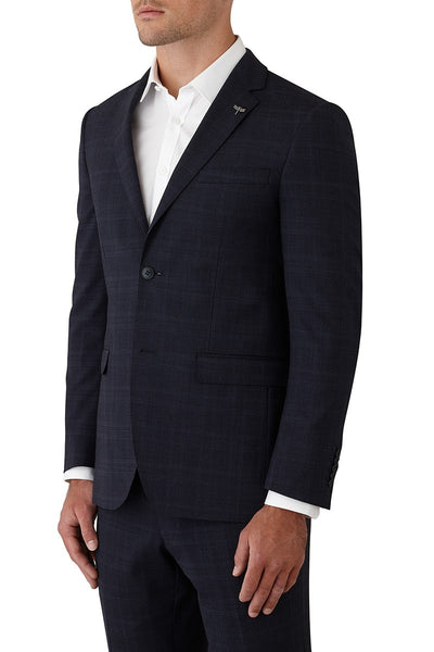 GIB Suit Dark Navy Check