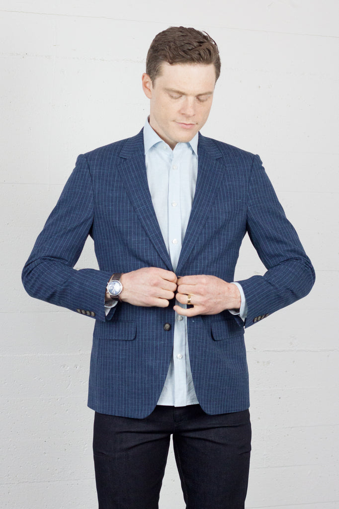 DH Denim Stripe Blazer