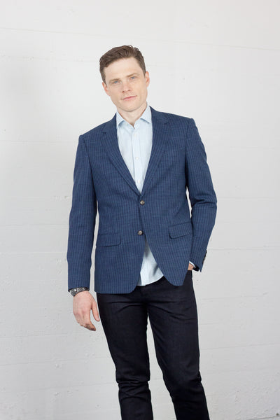 DH Denim Stripe Blazer