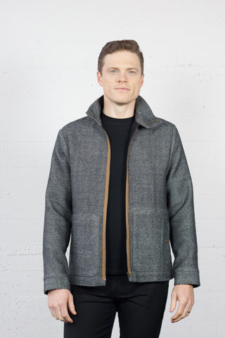 The Duke Jacket Charcoal Twill