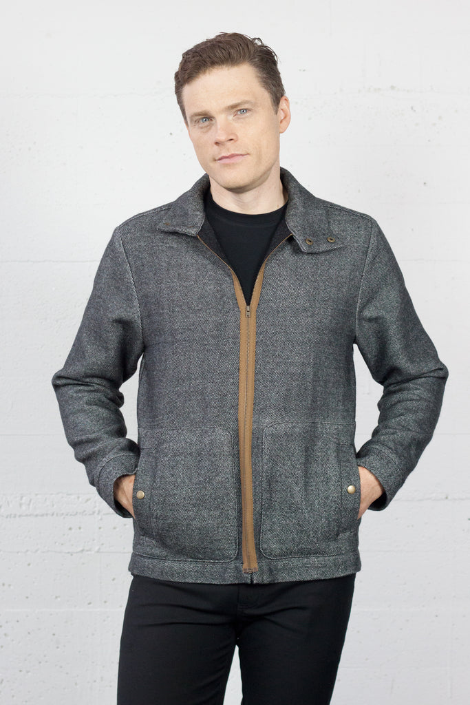 The Duke Jacket Charcoal Twill