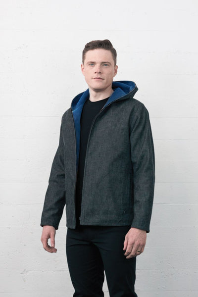 Reversible Jacket Marine Cord/Ash